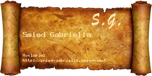 Smied Gabriella névjegykártya