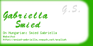 gabriella smied business card